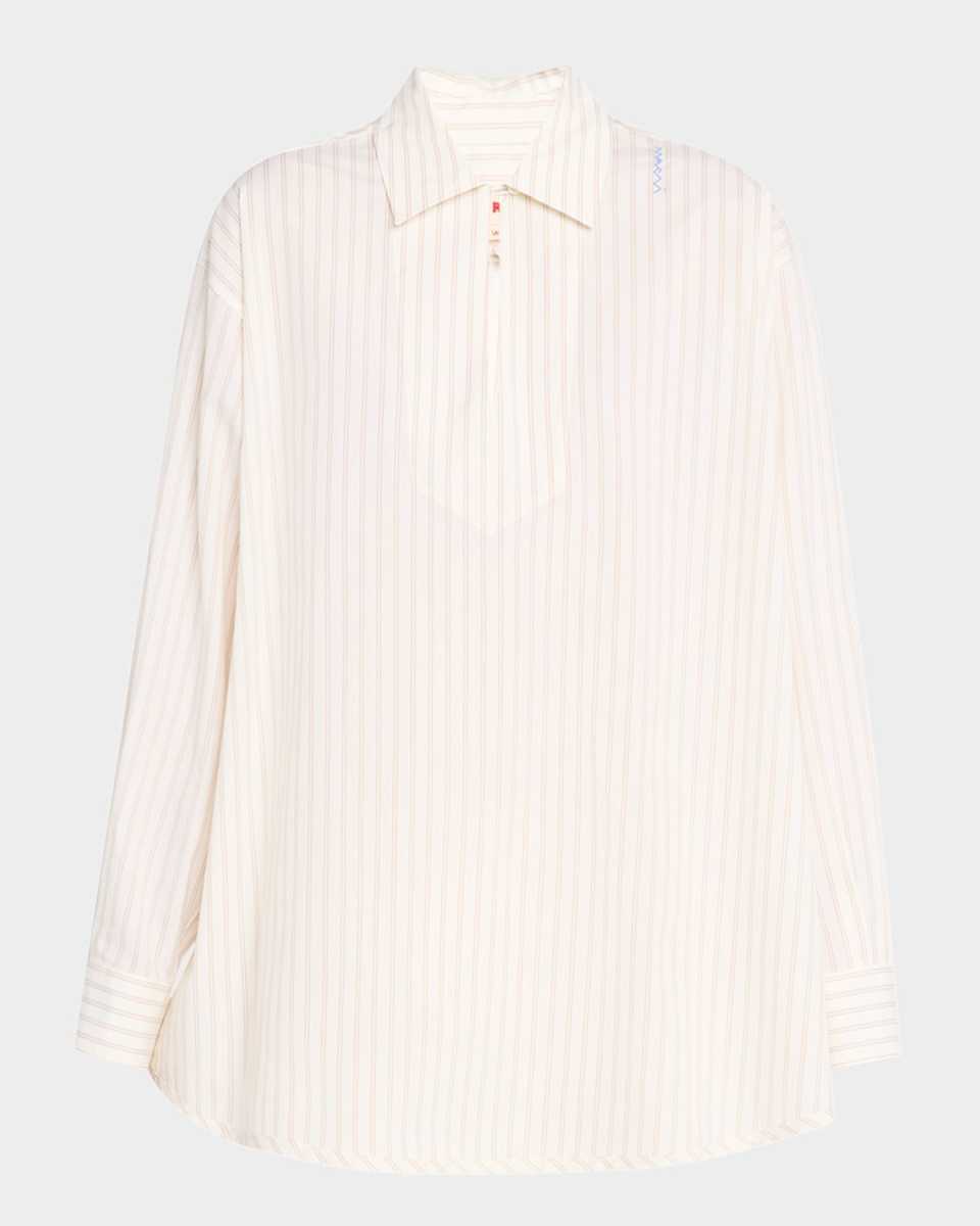 Striped Collared Top